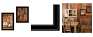 Trendy Decor 4U Music / Nevermore 2-Piece Vignette by Billy Jacobs, Black Frame, 15" x 21"